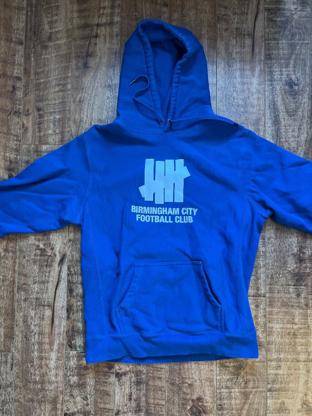 Undefeated x Birmingham City Football Club Size Large Hoodie Blue
